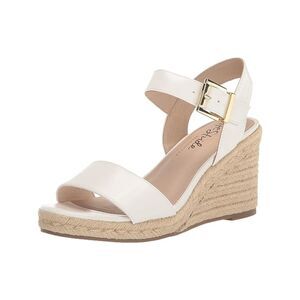 NWT LIFE STRIDE VELOCITY Womens White Tango Toe Wedge Espadrille Shoes 10 M